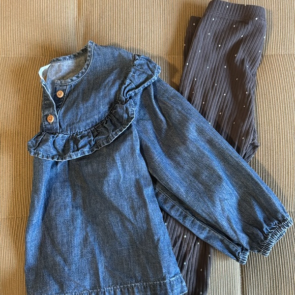H&M Denim Top and leggings - Picture 6 of 6